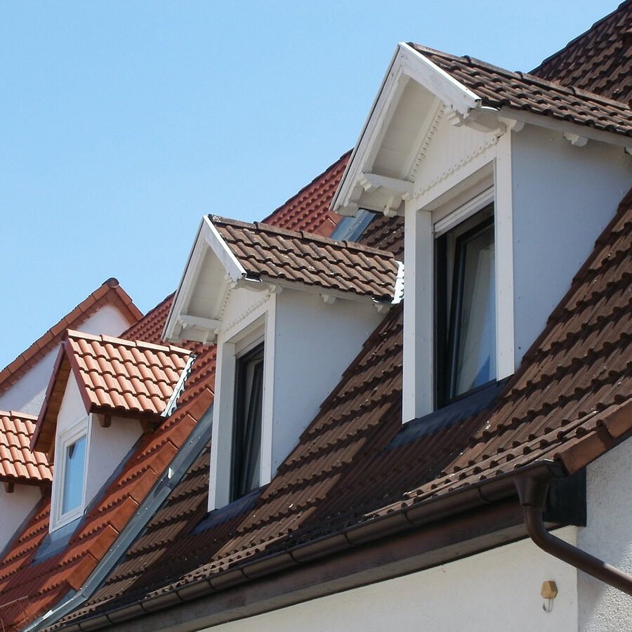 In a loft there are usually dormers. They are commonly used to provide extra space at the top of a roof.